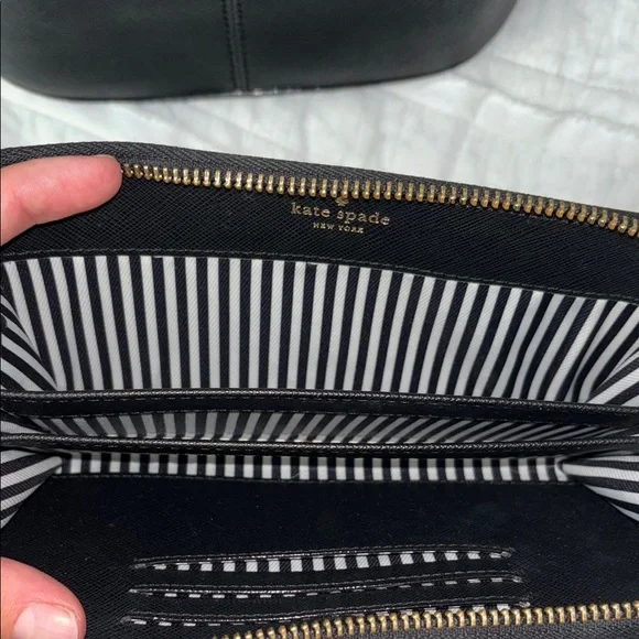 Kate Spade black crossbody purse and wallet - Picture 4 of 5